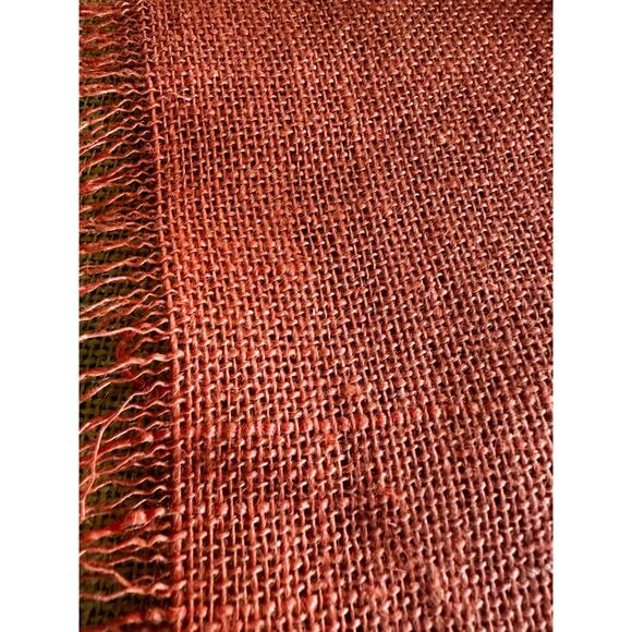 Table Runners Burlap Orange and Yellow, Set of 2 - Picture 8 of 9